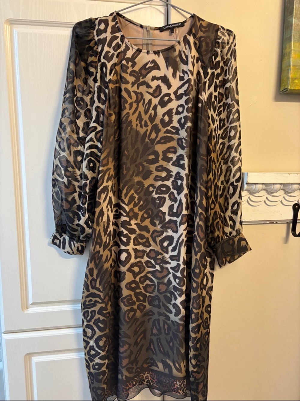 Luisa Cerano 100% silk dress. M